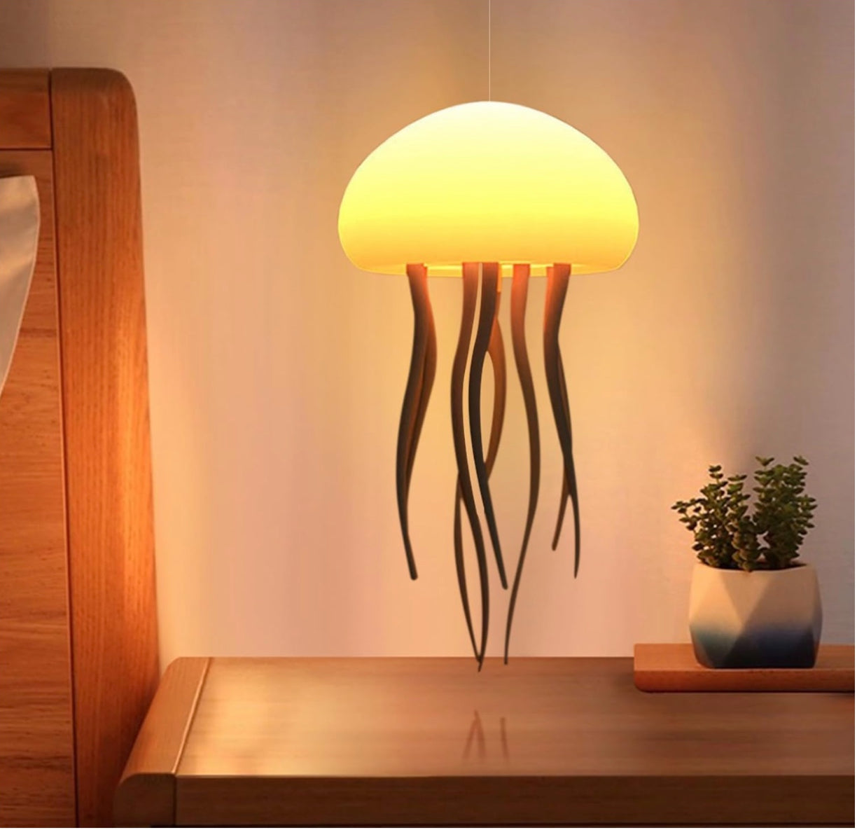 Treslum™ RGB Jellyfish Night Light – Voice Control LED Lamp & Bluetooth Speaker