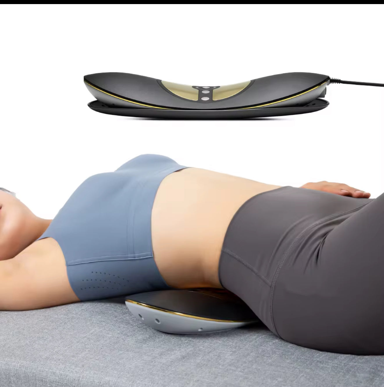 SleepSilk™ Smart Electric Wire Intelligent Massage Pillow Portable Relaxing Manual Heated High Quality Full Body Waist Massager