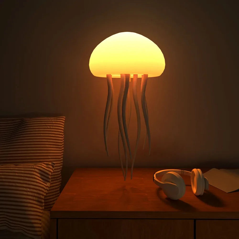 Treslum™ RGB Jellyfish Night Light – Voice Control LED Lamp & Bluetooth Speaker