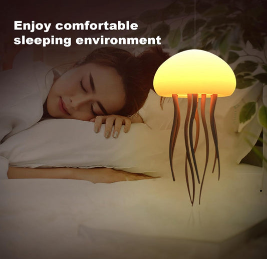 Treslum™ RGB Jellyfish Night Light – Voice Control LED Lamp & Bluetooth Speaker