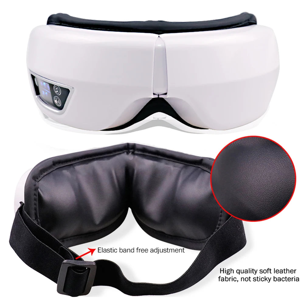 ReluxEye™ 6D Smart Eye Massager with Heat, Vibration & Bluetooth Music – Air Compression Eye Mask for Fatigue, Dry Eyes & Better Sleep