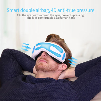 ReluxEye™ 6D Smart Eye Massager with Heat, Vibration & Bluetooth Music – Air Compression Eye Mask for Fatigue, Dry Eyes & Better Sleep