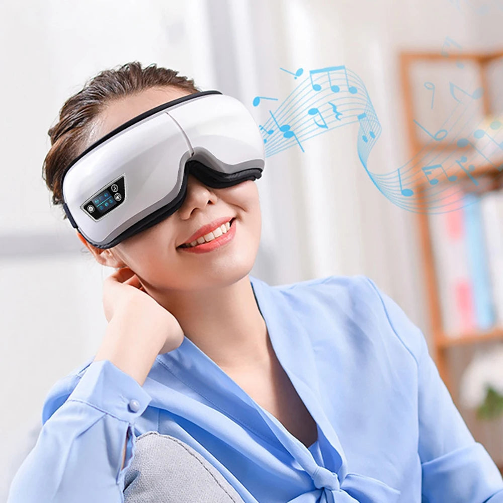 ReluxEye™ 6D Smart Eye Massager with Heat, Vibration & Bluetooth Music – Air Compression Eye Mask for Fatigue, Dry Eyes & Better Sleep